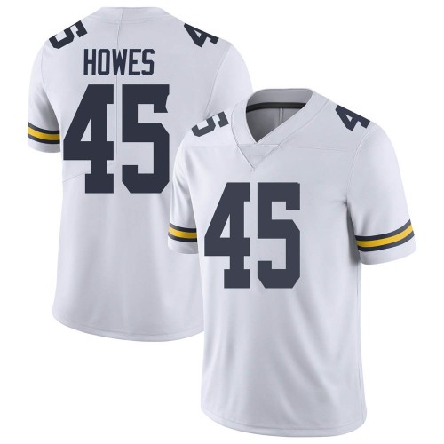 Noah Howes Michigan Wolverines Men's NCAA #45 White Limited Brand Jordan College Stitched Football Jersey ANS8554VY